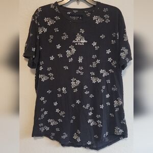 Abercrombie & Fitch Black Floral T-Shirt